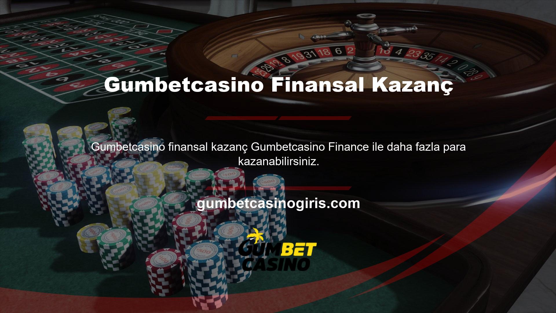 Gumbetcasino Finance, gerçek parayı daha hızlı ve daha kolay kazanmanıza yardımcı olur